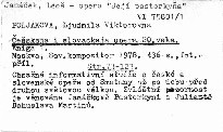 Cesskaja i slovackaja opera 20. veka
