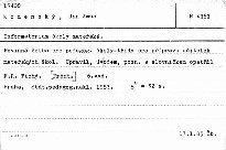 Informatorium školy mateřské