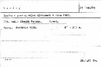 Zprávy o geologických výzkumech v roce 1985