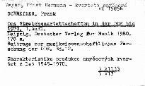 Das Streichquartettschaffen in der DDR