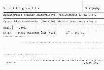 Bibliografie českého knihovnictvi, bibli