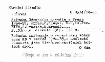 Ročenka Národního divadla v Praze 1984-