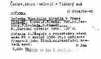 Ročenka Národního divadla v Praze 1984-