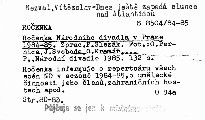 Ročenka Národního divadla v Praze 1984-