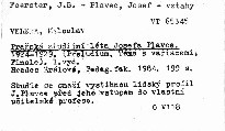Pražská studijní léta Josefa Plavce