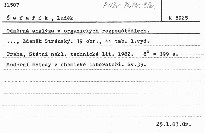 Odmerna analyza v organickych rozpousted