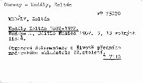 Kodaly Zoltan 1882-1982