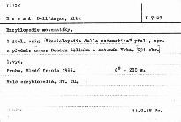 Encyklopedie matematiky