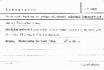 Univerzita Karlova na počest 60. výročí