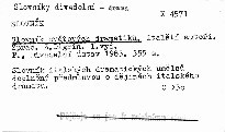 Slovnik světových dramatiků