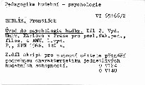 Úvod do psychologie hudby
