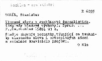 Mluvene slovo v rozhlasove zurnalistice.