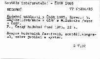 Hudebni udalosti v cssr 1985