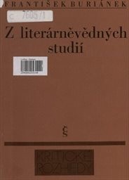 Z literárněvědných studií