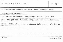 Bibliografická pomůcka pro identifikaci
