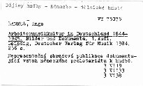 Arbeitermusikkultur in Deutschland 1844-