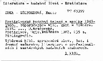 Bratislavské hudobné telesá a spolky 1945-1985