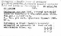 Collegium musicum 1986