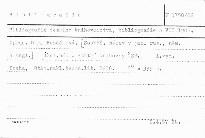 Bibliografie českého knihovnictvi, bibli