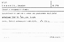 Obecná a anorganická chemie