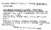 Slovenské divadlá v sezóne 1984-1985