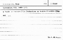 Australian film 1900-1977