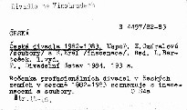 Česká divadla 1982-1983