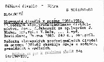 Slovenske divadla v sezone 1981-1982