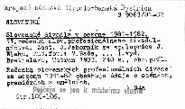 Slovenske divadla v sezone 1981-1982