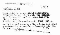 Renesančná a humanistická literatura