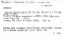 Soupis repertoáru Národního divadla v Praze 1881-1983
                        ([1. díl],)
                    