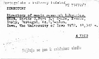 Directory of Music Research Libraries
