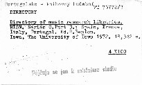 Directory of Music Research Libraries