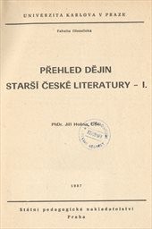 Přehled dějin starší české literatury