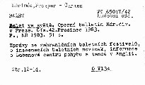 Balet ve světě
