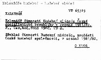 Kalendář činnosti hudební mládeže České socialistické republiky v sezóně 1982/83