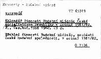 Kalendář činnosti hudební mládeže České socialistické republiky v sezóně 1982/83