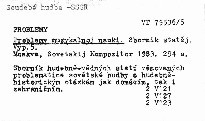 Problemy muzykalnoj nauki
