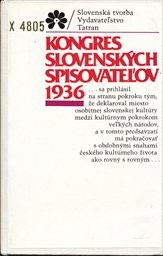 Kongres slovenskych spisovatelov 1936.