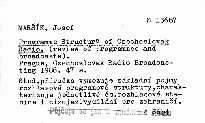 Programme structure of czechoslovak radi