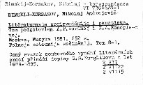 Litěraturnyje proizveděnija i perepiska