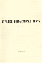 Italské lingvistické texty