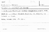 Sociologie a psychologie pro ekonomy