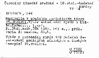 Musicalia v pražském periodickém tisku 18. století