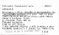 Antologie z dějin českého a slovenského filozofického myšlení