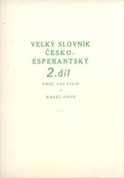 Velký slovník česko-esperantský
                        (2. díl)
                    