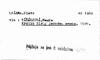 Kratke listy jednemu mestu