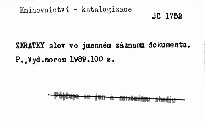 Zkratky slov ve jmenném záznamu dokumentu