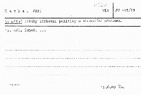 Aktuální otázky církevní politiky a vědeckého ateismu