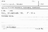 Katalog přípravků dezinfekce, dezinsekce